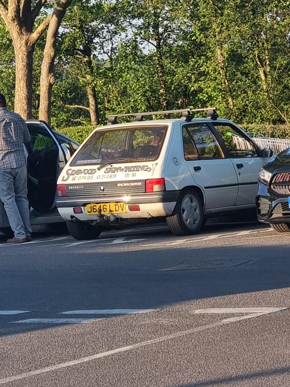 Peugot 205 with Ronal Teddy Bear wheels spotted!