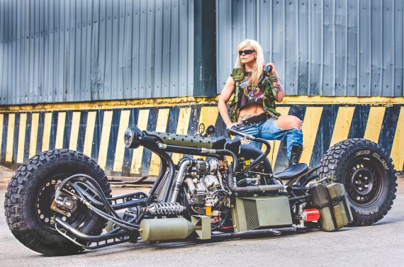 This Twin Turbo Diesel AWD Motorcycle Is Like Outta Hell