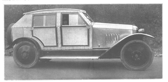The passenger compartment of this car is made from reinforced cement.