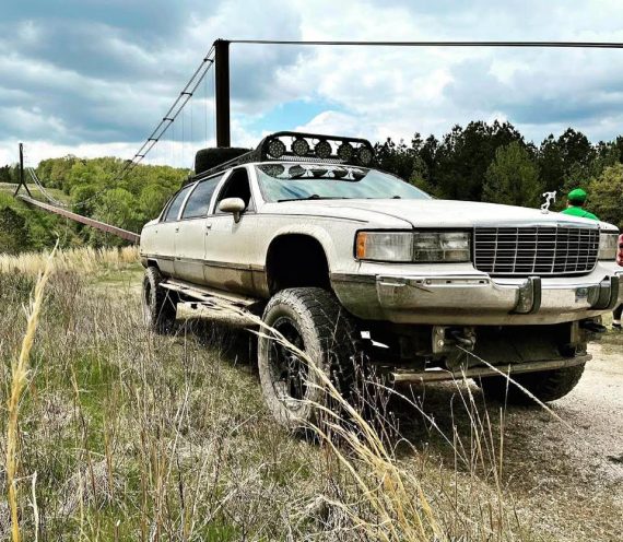 Lifted 94 Cadilac Fleetwood Limo