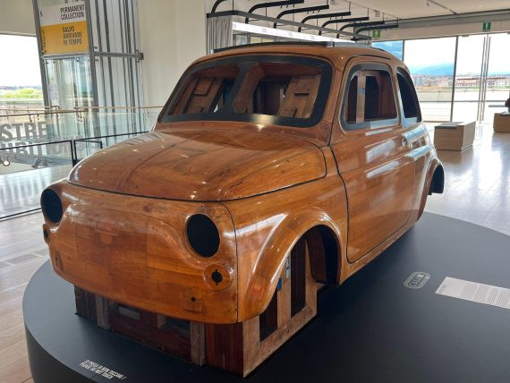 A friend visited Lingotto (old FIAT assembly plant) earlier today and sent me a photo of original Fiat 500 master prototype buck