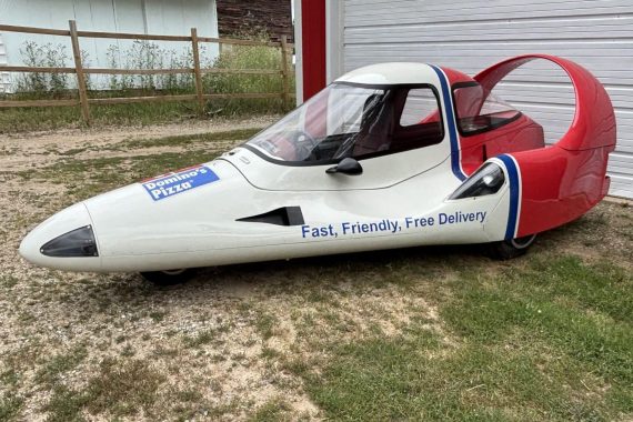 This 1984 Tritan A2 was built in December 1984 for use as Domino’s Pizza delivery vehicles.
