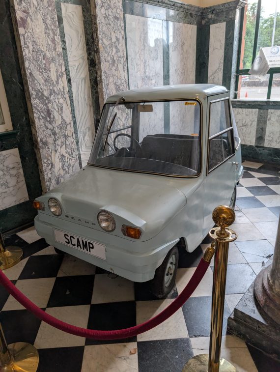 The SCAMP was a 1960’s Scottish electric car prototype. 13 built, 5 left.
