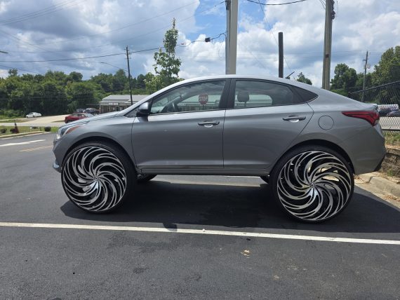 Way outside the normal for this sub, but [Hyundai Accent] on 30s. Birmingham, Al