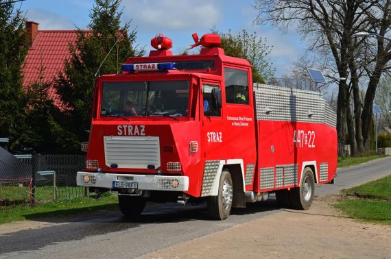 Hydromil II police water cannon repurposed as a firetruck