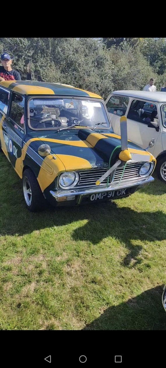 Found this at a car show. The propeller spins too