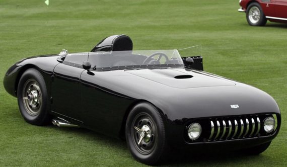 Kurtess 500KK Sutton Roadster. It’s built out of aluminum with a small block Chevy V8 engine.