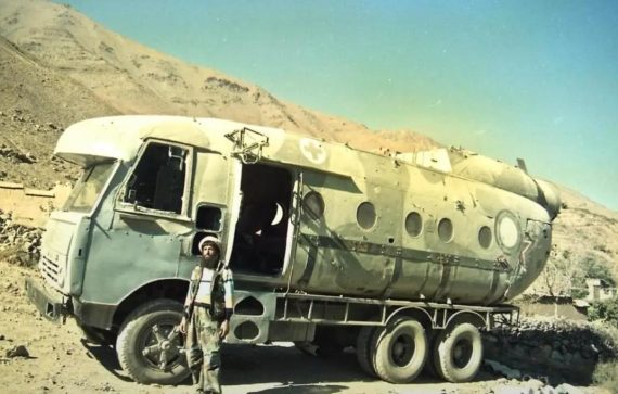 Kamaz + downed Mi8 helicopter. Afghanistan.