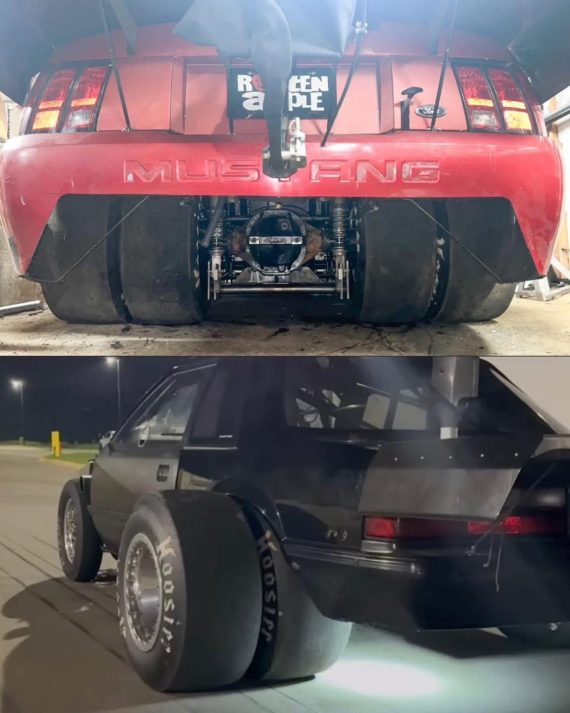 Drag Racing Dually Mustangs by Rotten Apple and Team Denver Racing