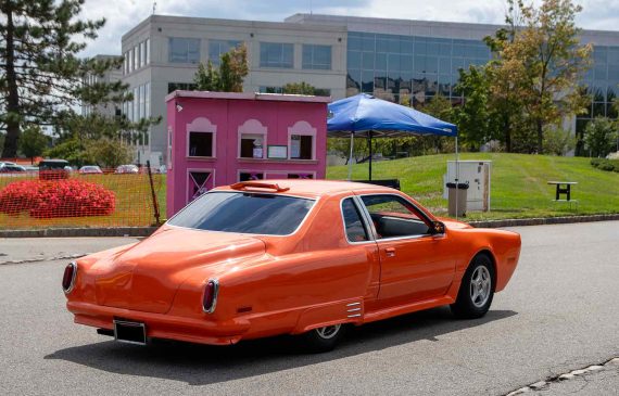 I attend too many car shows, so here now a truly inspired Frankencar, circa 2019 [OC] Note: AI was used to hide people in this photo.