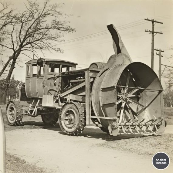 Snow blower from the 1930s
