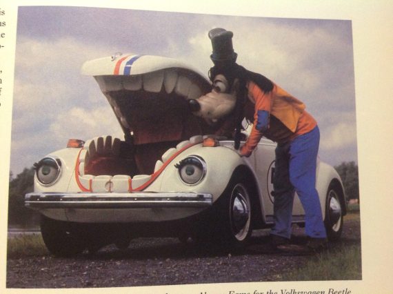 This absolutely cursed Herbie the Love Bug built from a Volkswagen Super Beetle. Look out, Goofy!