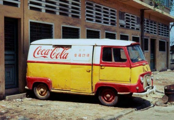 Coca-Cola delivery van in Saigon, South Vietnam during the war (1960s)