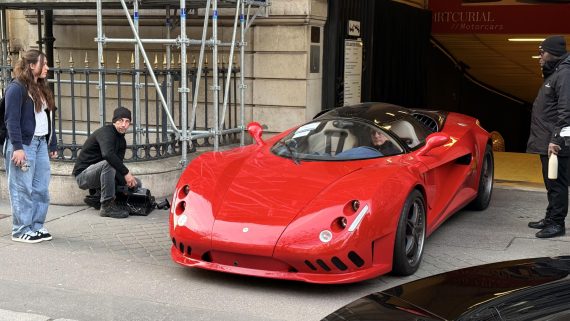 Unknown car seen being loaded for Artcurial Paris a few days ago